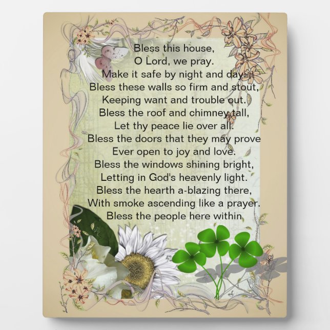 Irish House Blessing plaque (Front)