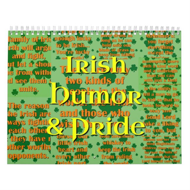 Irish Humour & Pride Calendar (Cover)