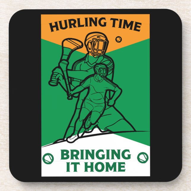 Irish Hurling Sport Coaster (Front)