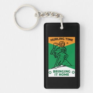 Irish Hurling Sport Keychain