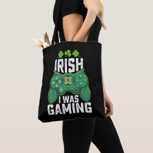 Irish I Was Gaming Gamer Games St Patrick's Day Tote Bag