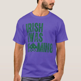 Irish I Was Gaming St Patricks Day Gamers Shamrock T-Shirt
