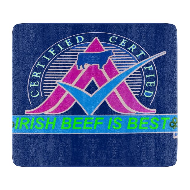 Irish image for Decorative Glass Cutting Board (Front)