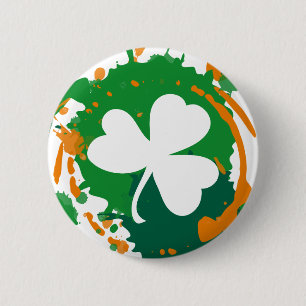 Irish Ink Clover button