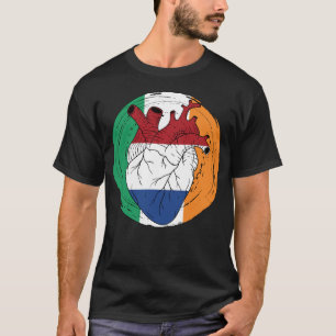 Irish Ireland Koningsdag Dutch Netherlands Heart T-Shirt