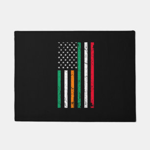 Irish Italian American Flag Ireland Italy ST PATRI Doormat