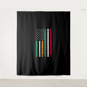 Irish Italian American Flag Ireland Italy ST PATRI Tapestry