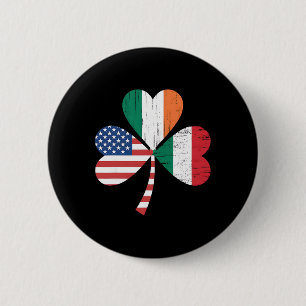 Irish Italian American Flag Ireland Italy Usa Patr 2 Inch Round Button