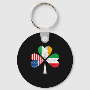 Irish Italian American Flag Ireland Italy Usa Patr Keychain