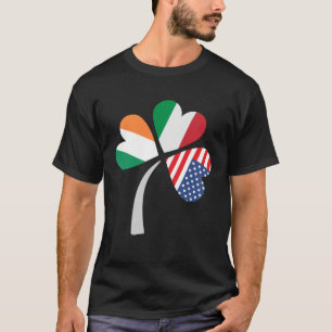 Irish Italian American Flag Ireland Italy USA Patr T-Shirt