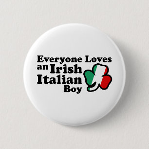 Irish Italian Boy 2 Inch Round Button