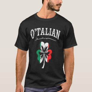 Irish Italian Heritage Clover T-Shirt