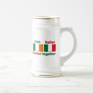 Irish Italian - Perfect Together! Beer Stein