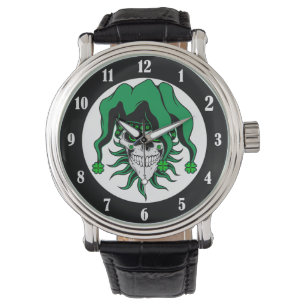 Irish Jester Skull Watch