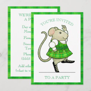 IRISH JIG MOUSE 4.5x6.25 Invitation de partie