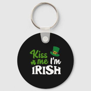 Irish Kiss Me Im Irish St Patricks Day  Keychain