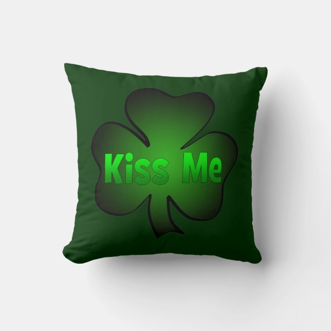 Irish Kiss Me Pillow (Front)