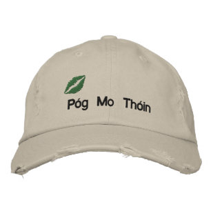 Irish "Kiss My Butt" Embroidered Hat