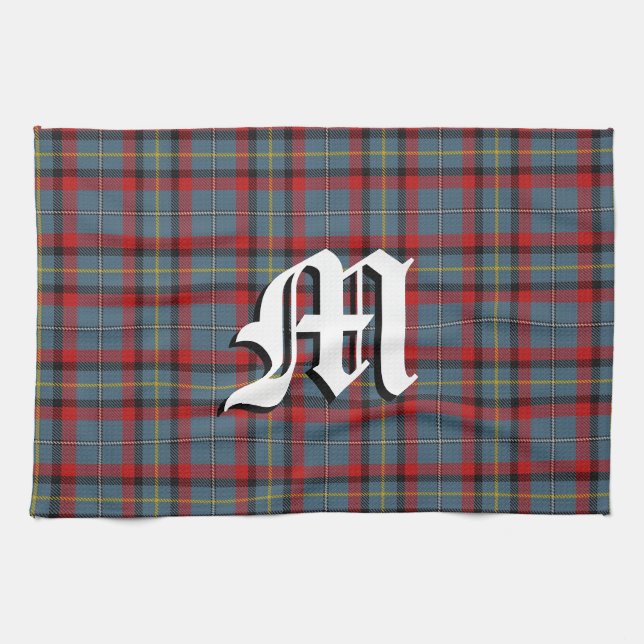 Irish Kitchen Clan MacNamara Tartan Plaid Kitchen Towel (Horizontal)