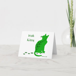Irish Kitty-Card Holiday Card
