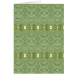 Irish Lace - Asparagus Green greeting card