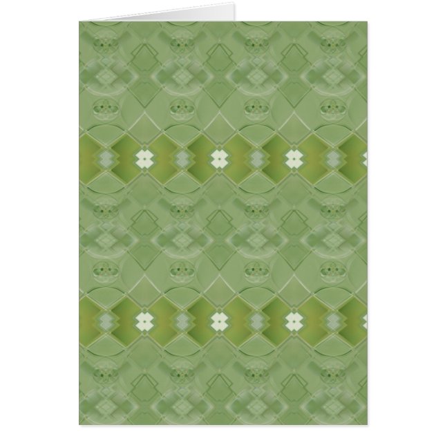 Irish Lace - Asparagus Green greeting card (Front)