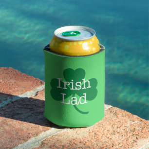 Irish Lad St. Paddy's Day Shamrock Can Cooler