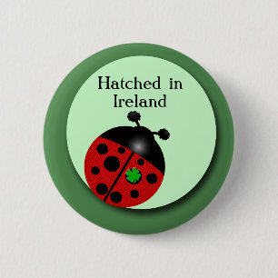 Irish Ladybug 2 Inch Round Button