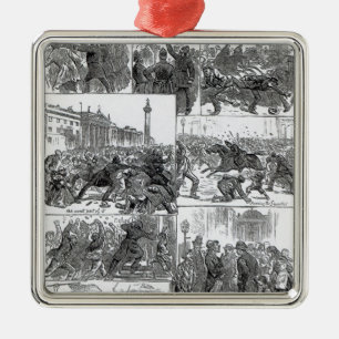 Irish Land League Agitation Metal Ornament