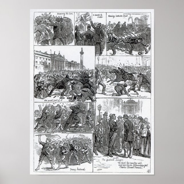 Irish Land League Agitation Poster (Front)