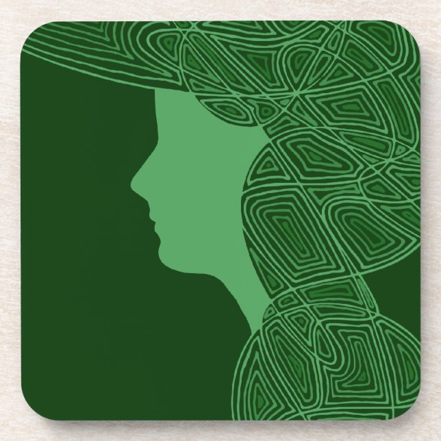 Irish Lass Coaster (Front)