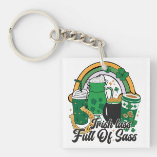 Irish Lass Full of Sass - Cheeky St. Patrick's Day Keychain