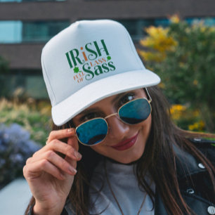 Irish Lass Full Of Sass Funny St Patrick's Day Trucker Hat