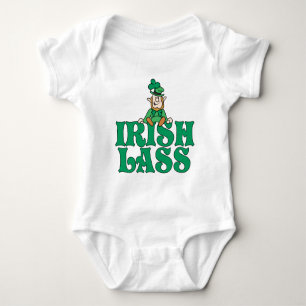 Irish Lass Little Leprechaun Baby Bodysuit