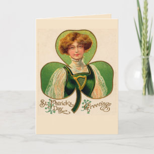 Irish Lass St. Patrick's Day Greeting Card