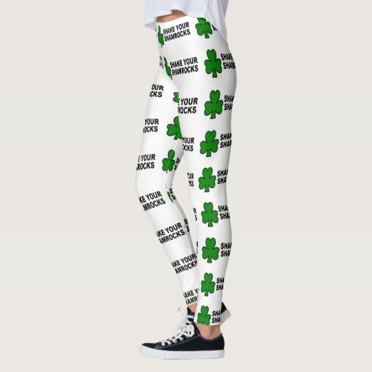 irish leggings shake your shamrocks funny