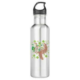 Irish Leprechaun Sloth Shamrock St Patricks Day An 710 Ml Water Bottle