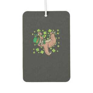 Irish Leprechaun Sloth Shamrock St Patricks Day An Air Freshener