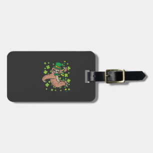 Irish Leprechaun Sloth Shamrock St Patricks Day An Luggage Tag
