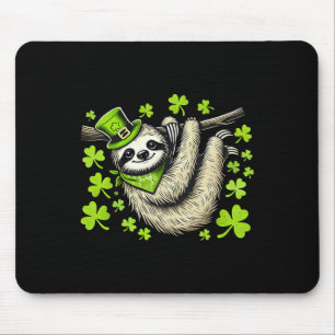 Irish Leprechaun Sloth Shamrock St Patricks Day An Mouse Pad