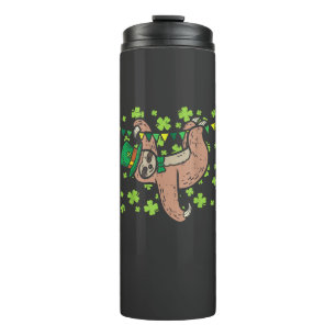 Irish Leprechaun Sloth Shamrock St Patricks Day An Thermal Tumbler