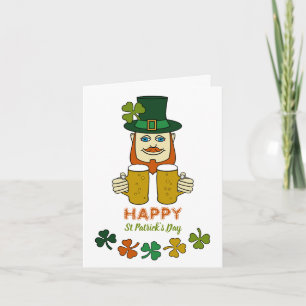 Irish Leprechaun, St Patrick's Day Card