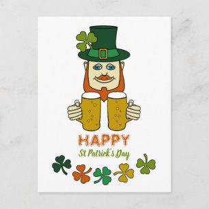 Irish Leprechaun, St Patrick's Day Postcard