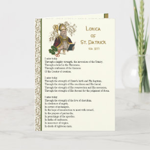 Irish Lorica of St. Patrick Prayer Card