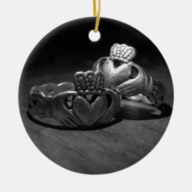 Irish Love Ceramic Ornament (Front)