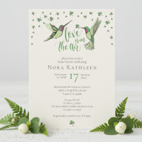 Irish Love Is in the Air Hummingbird Bridal Shower