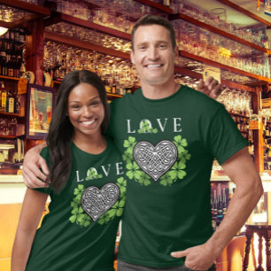 Irish LOVE Samrock & Celtic Knot T-Shirt