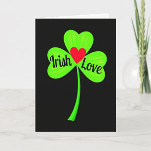 Irish Love Shamrock Card