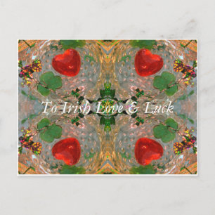 Irish Luck & Love Postcard