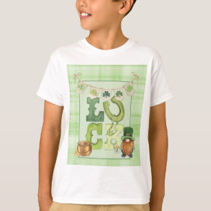 Irish Luck St Patrick's Day Gnome Shamrock Green T-Shirt
